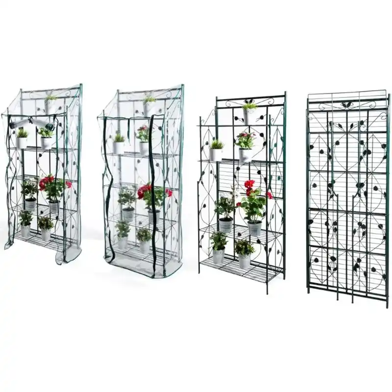 Nu Kopen Scaffale in metallo per serre con ripiani rimuovibili 75 cm x 177 cm x 34 cm