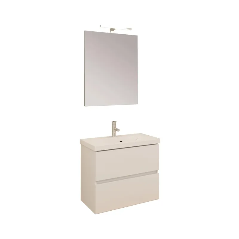 Mobile bagno base lavabo sospeso 60x39 cm bianco lucido Must-Have