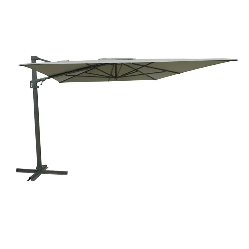 Shop Nu Ombrellone da giardino palo decentrato retrattile Next 3x4 m Antracite