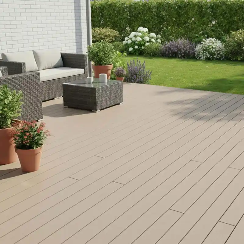 Piastrelle da esterno doga WPC easylife beige 143x2000 mm Laatste Versie