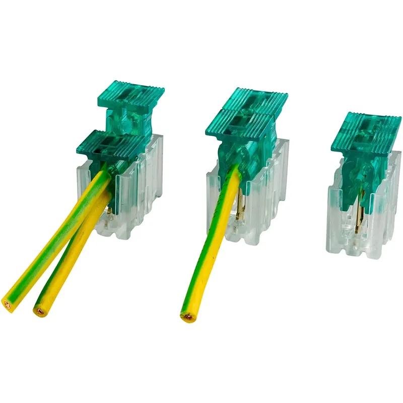 Morsetti per 4 cavi unipolari sezione 1,5 mm² verde 3 pz Uitverkoop