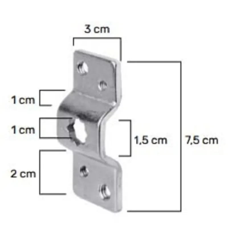 Lage Prijs Supporto di fissaggio a stella per motore tubolare 75x30x12 cm acciaio