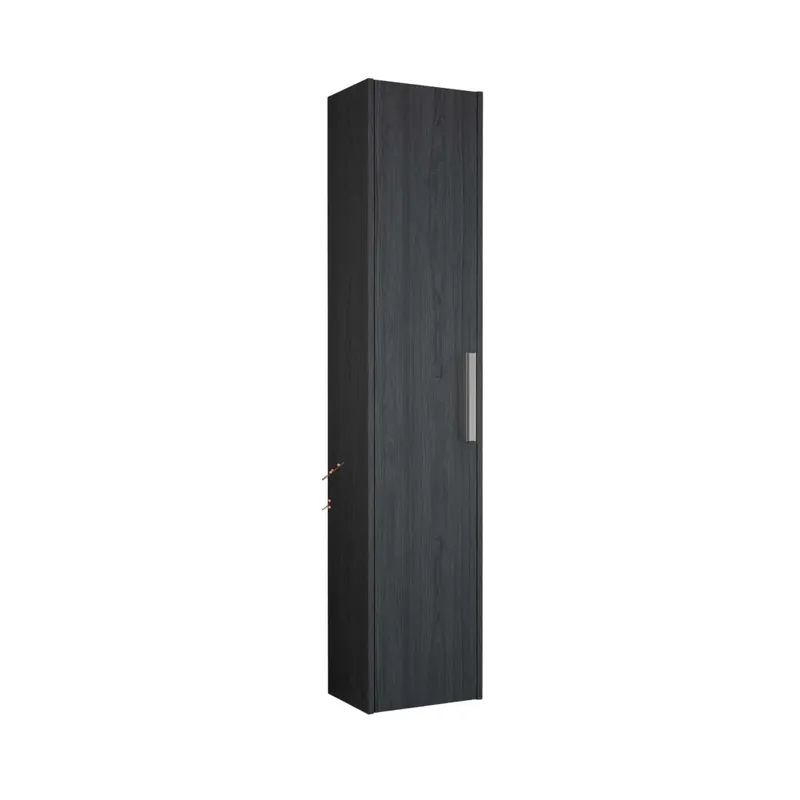 Goedkoop Mobile bagno colonna sospesa reversibile 1 anta finitura olmo onyx 34x162x25 cm
