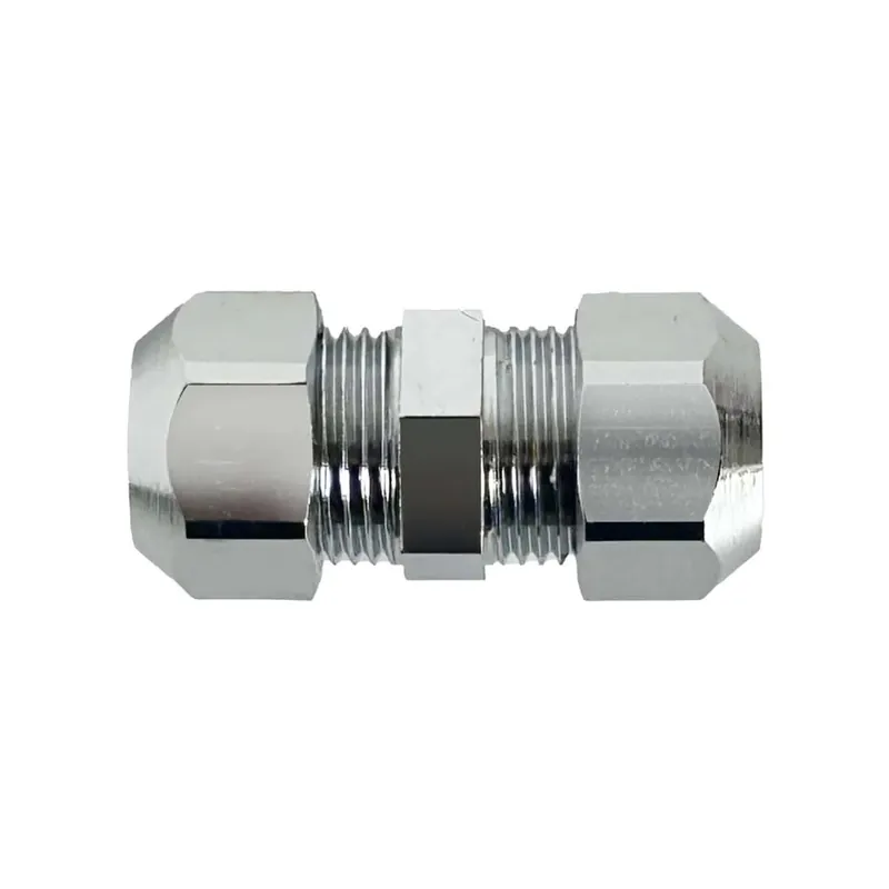 Superprijs Raccordo dritto Doppio Cromato con Attacco Conico 1/2"-12x12 mm