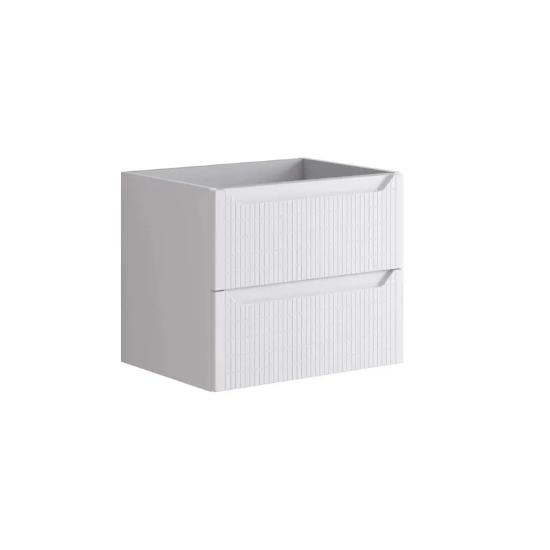 Mobile bagno base lavabo Clap 60 cm 2 cassetti Bianco Opaco Laatste Versie