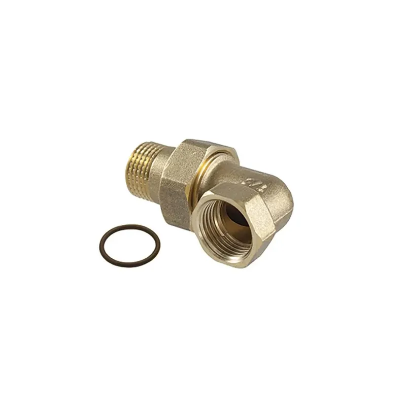 Lage Kosten Raccordo 3 pz curvo con sede e O-Ring in ottone giallo 3/4"
