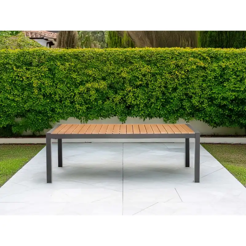 Tavolo allungabile da giardino Santorini antracite 225/295x100 cm Korting