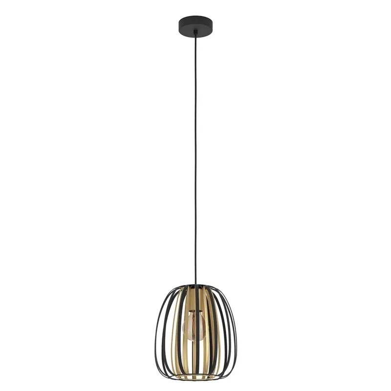 Dagaanbieding Sospensione Encinitos Ø 25,5 x 11 cm nero-oro