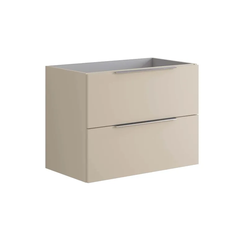 Koop Vandaag Mobile bagno cassettiera Bali 80 cm 2 cassetti Sabbia Opaco