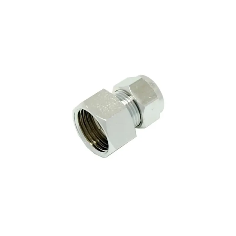 Raccordo diritto femmina cromato tipo conico 1/2" x 10 mm Gereduceerde Prijs