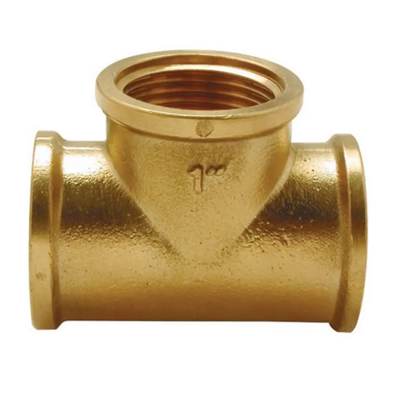 Superprijs Tee in ottone giallo 3/8 "