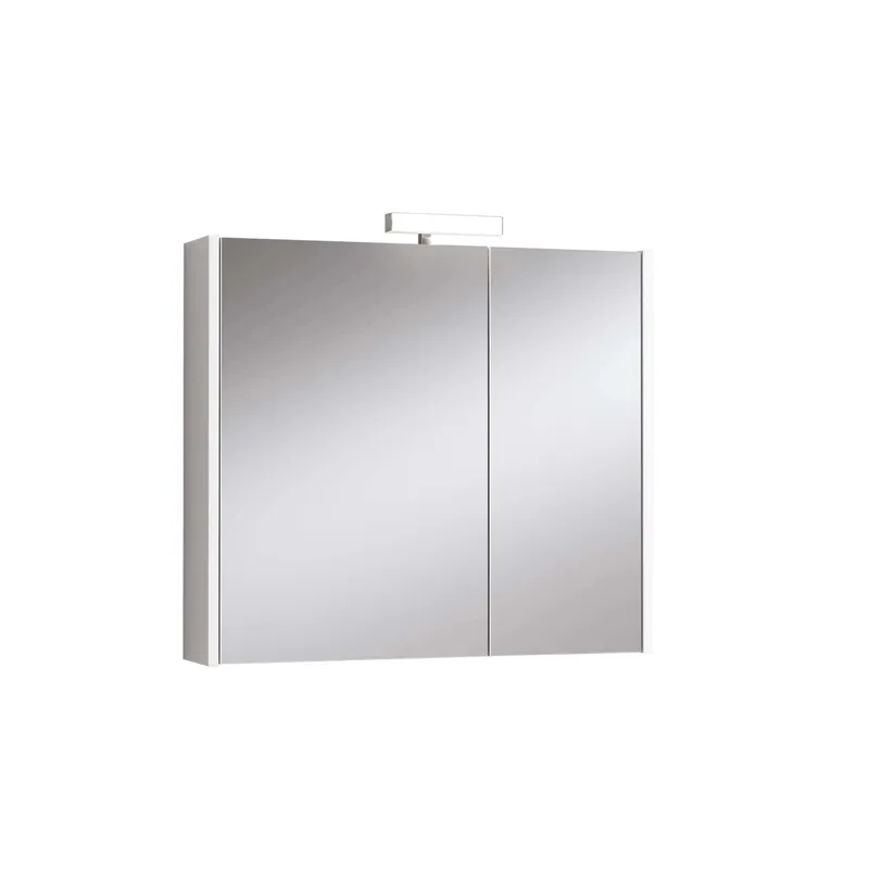 Mobile bagno specchiera contenitore 80 cm 2 ante Sabbia Opaco Koopje