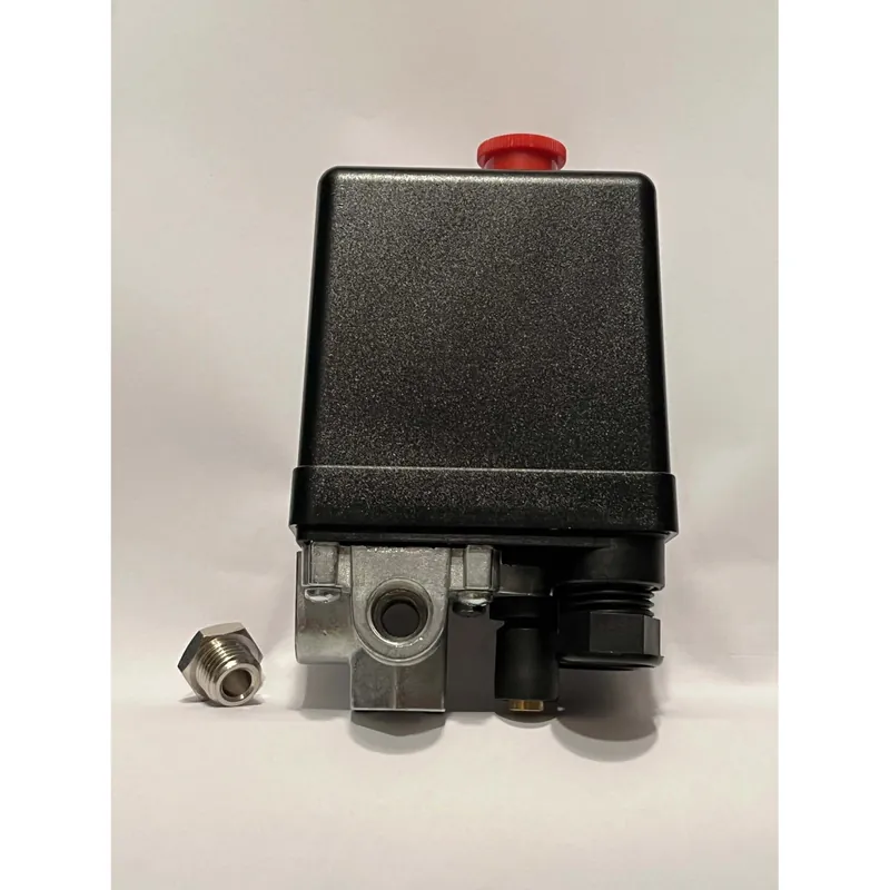 Pressostato a 4 vie da 1/4" femmina ABAC per compressore aria Lage Kosten