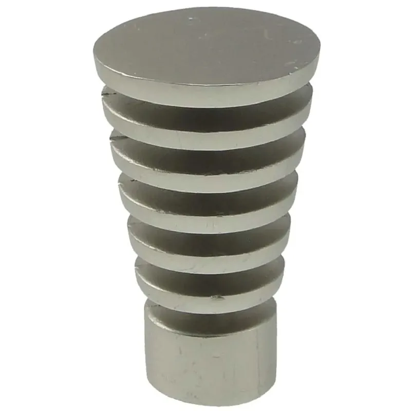 Koopje Pomello per bastone tenda a cono Ø 20 mm nichel satinato