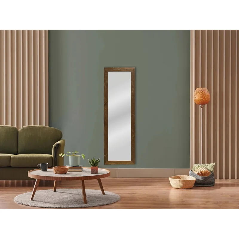 Alleen Vandaag Specchio rustico 40x120 cm noce