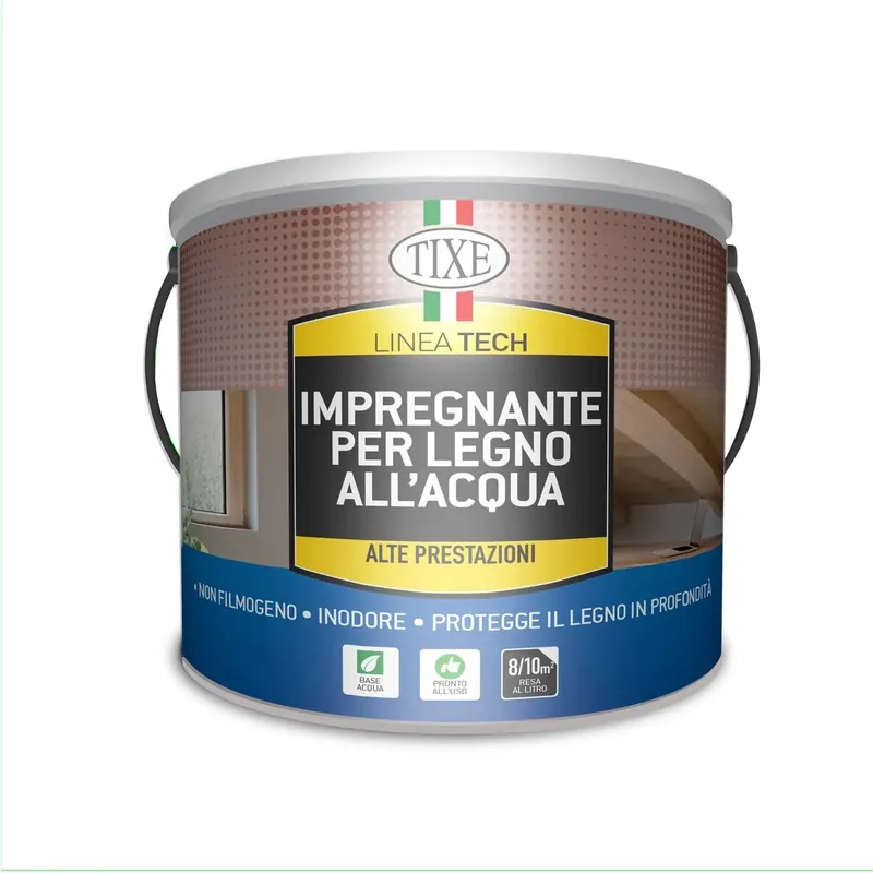 Impregnante per legno ad acqua Tixe noce scuro 2,5 l Premium