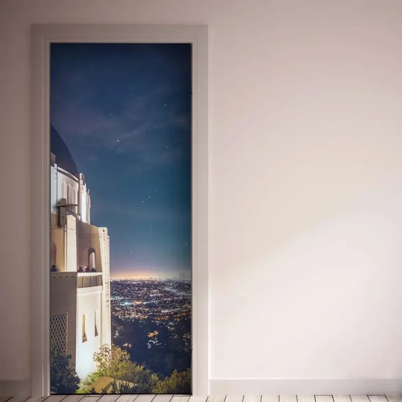 Laatste Versie Decorazione Autoadesiva per porta Los Angeles 210x83 cm