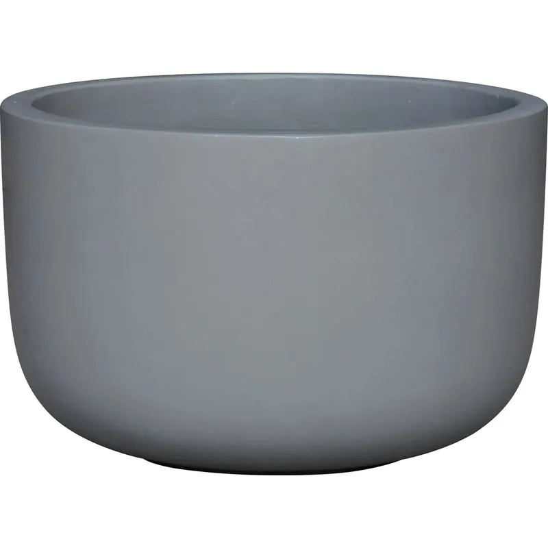Fioriera da esterno OBI in fibra di vetro grigio Ø 28x18 cm Betaalbaar