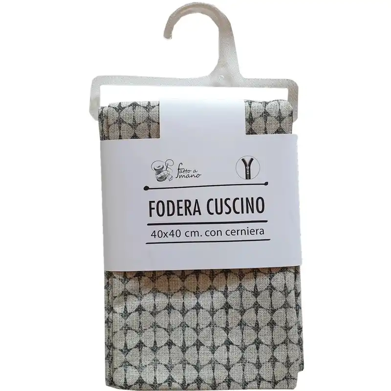 Gereduceerde Prijs Fodera per cuscino microa fantasia grigio 40x40 cm