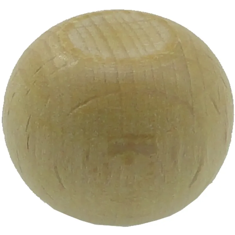 Terminale bastone tenda Palla in legno naturale 11 mm 2 pz Weekendaanbieding