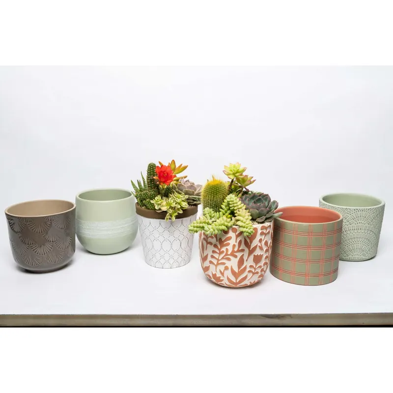 Composizione vaso colorato Ø 16 cm Favoriet