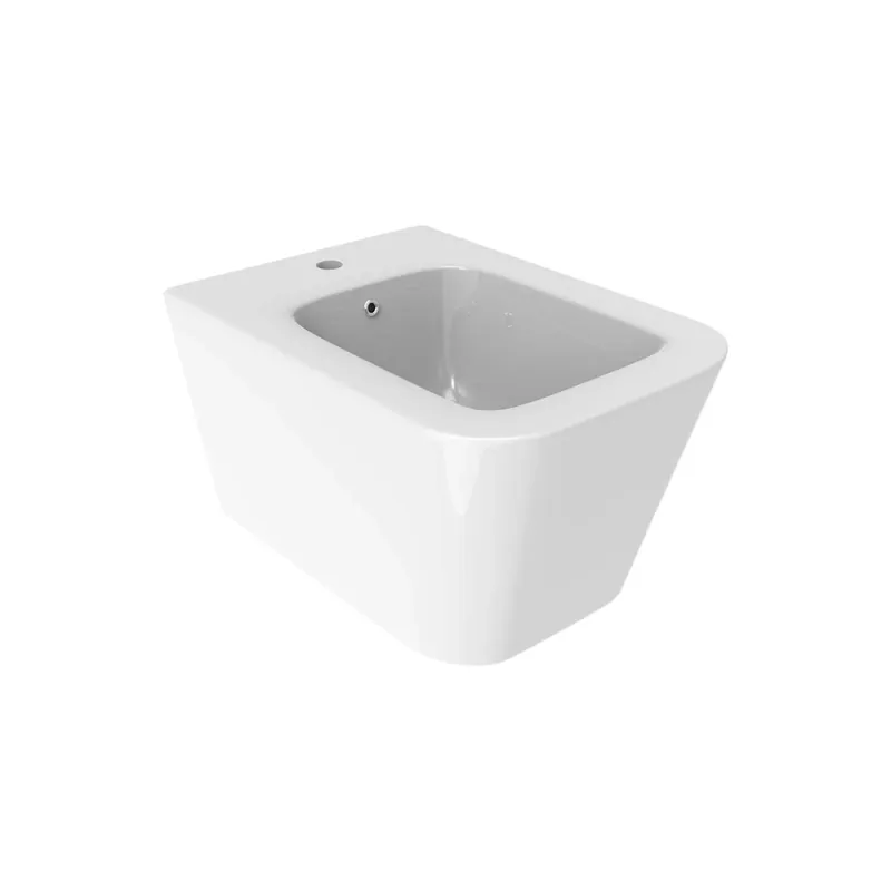 Hoge Kwaliteit Bidet sospeso Square in vetrochina bianco lucido 360x515x32 mm