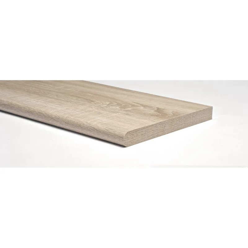 Mensola in legno stondata Kimspace rovere 600x200x18 mm Lage Kosten