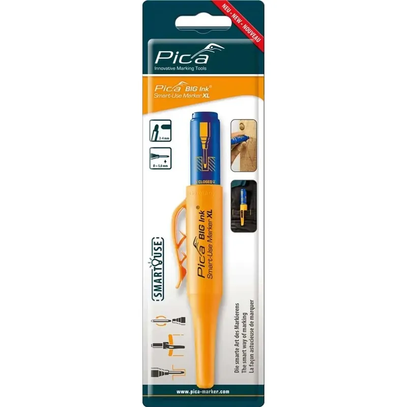 Exclusieve Aanbieding Marcatore Pica Big Ink XL per fori profondi blu