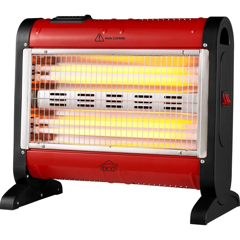 Stufa al quarzo DCG 800-1600 W rosso bianco Voordeelprijs