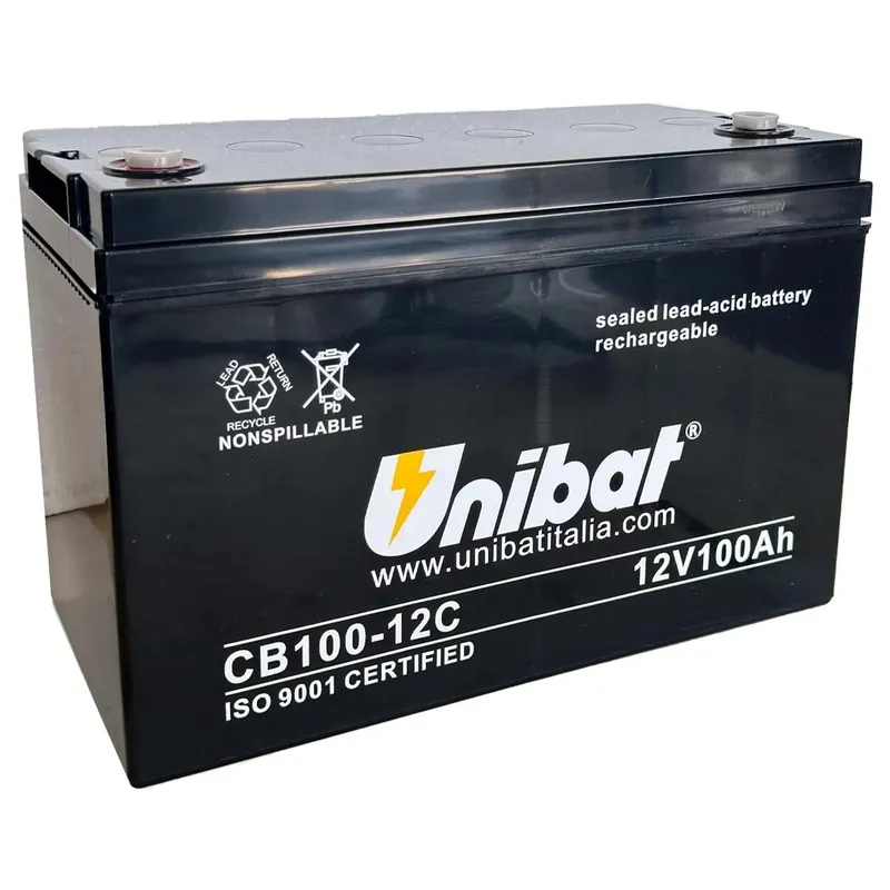 Batteria moto Unibat CB100-12H SLA/VRLA 100 Ah 12 V Seizoensaanbieding