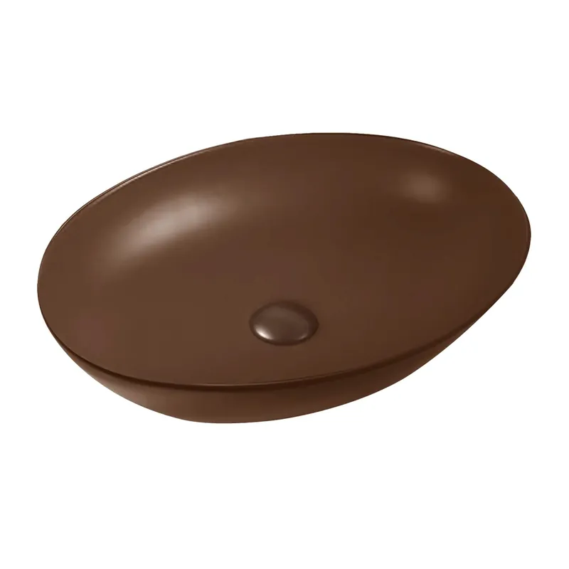 Beperkte Voorraad Lavabo d`appoggio Nature marrone 600x400x150 mm