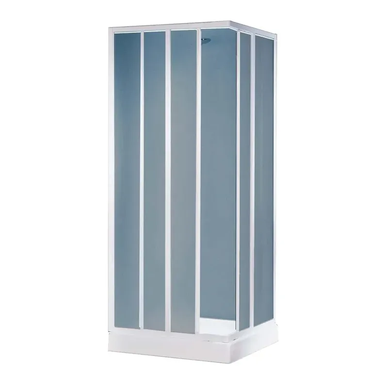 Chiusura doccia GCayman ad angolo 65-75/65-75 cm bianco/crilex Beperkte Voorraad