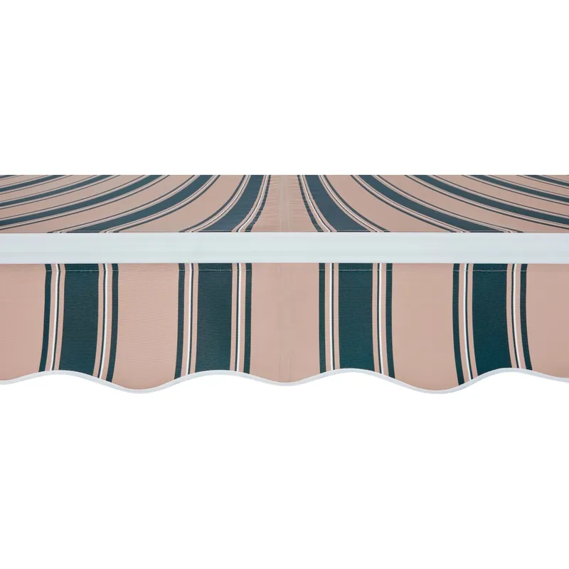 Tenda da sole a braccio reclinabile 295x200 cm beige/verde Flitsaanbieding