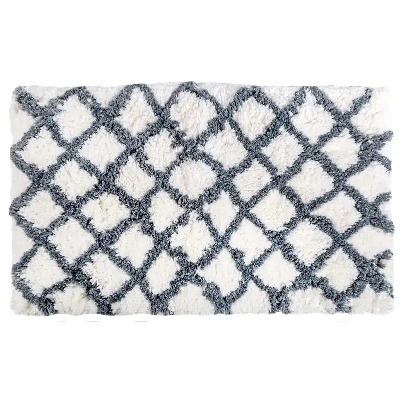 Tappeto in cotone antiscivolo Fluff col. 2 60 x 110 cm Seizoensaanbieding