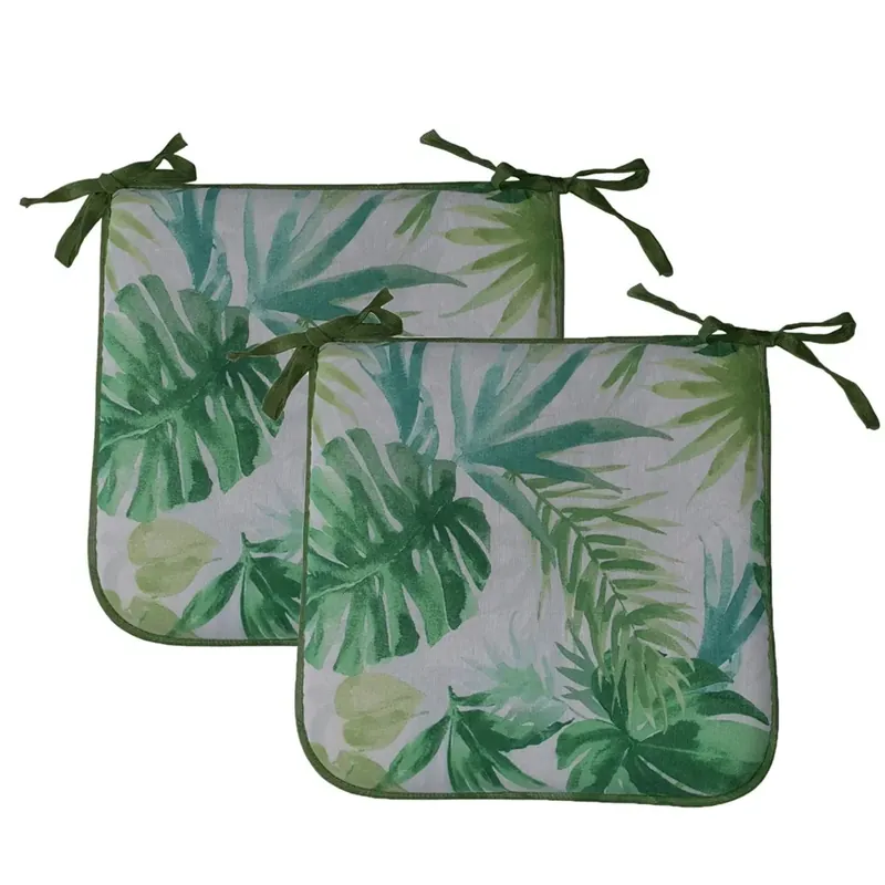 Set 2 coprisedia Foglie acquarello 40x40 cm Nu Kopen
