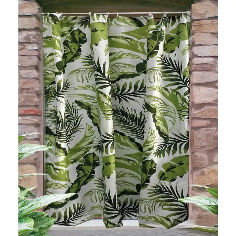 Tenda da sole a caduta verticale 150x300 cm fantasia foglie Dagaanbieding