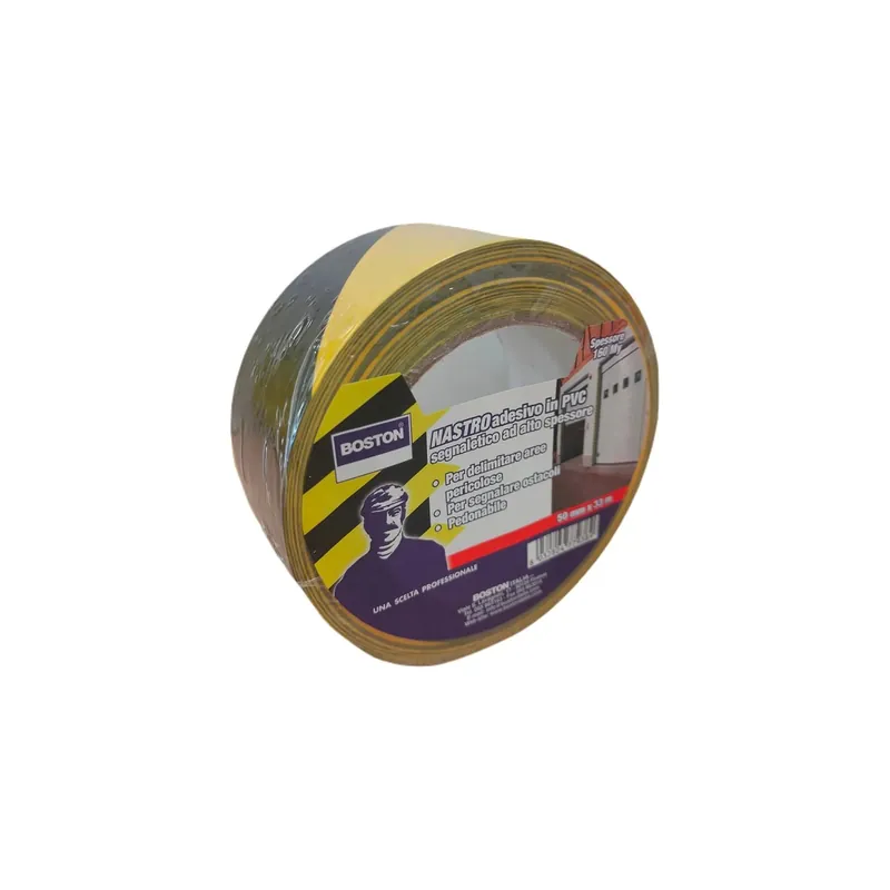 Goedkoop Nastro adesivo segnaletico 50 mm x 33 m giallo e nero