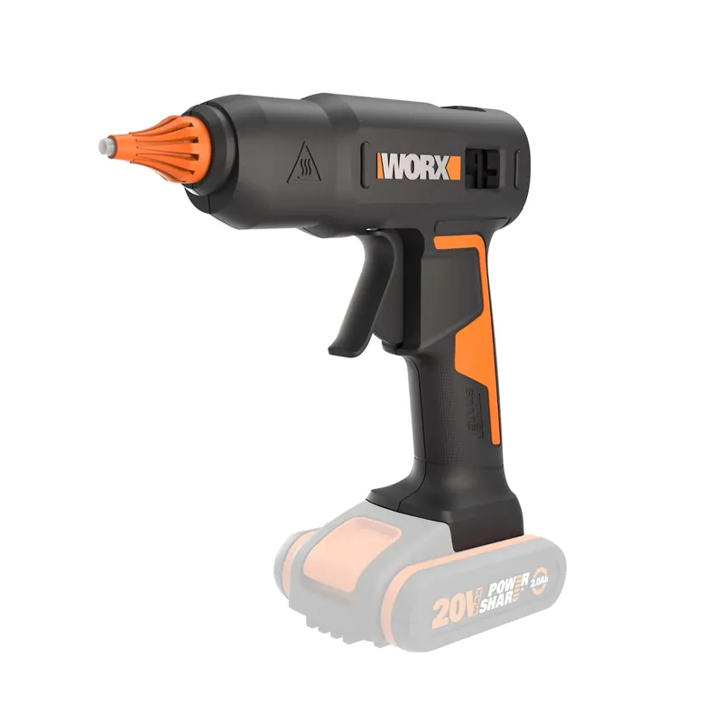 Gratis Retour Pistola per colla a caldo Worx WX045.9 20V solo corpo macchina