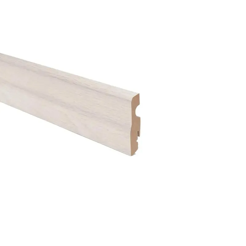 Battiscopa in mdf rovere bianco Trend H 7 cm Laatste Versie