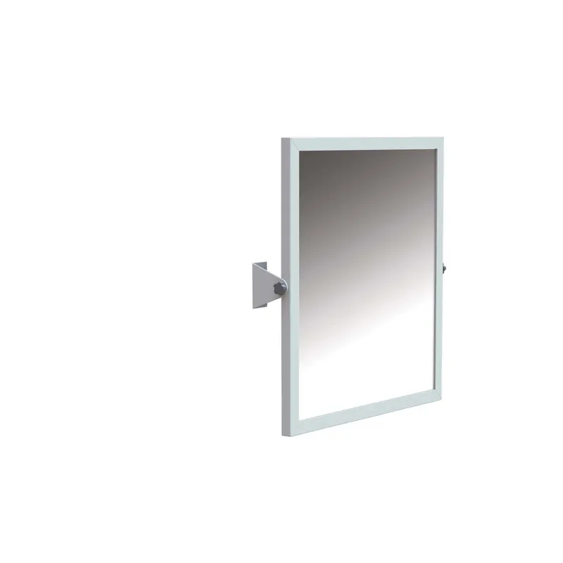 Gratis Retour Specchio basculante con cornice bianca 65x60 cm