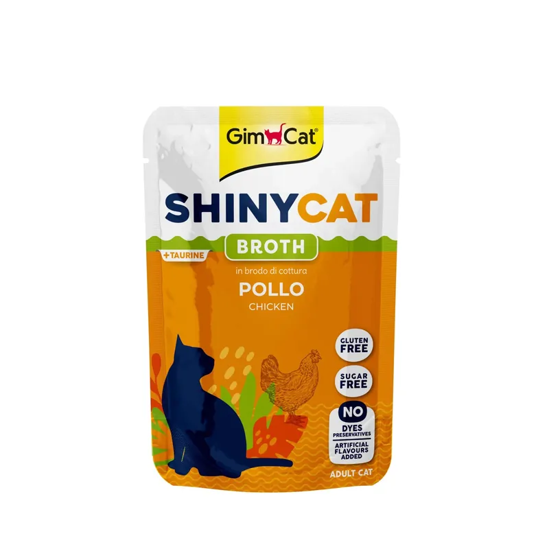 Tijdelijk Beschikbaar Cibo umido per gatti ShinyCat Broth 40% pollo 70 g