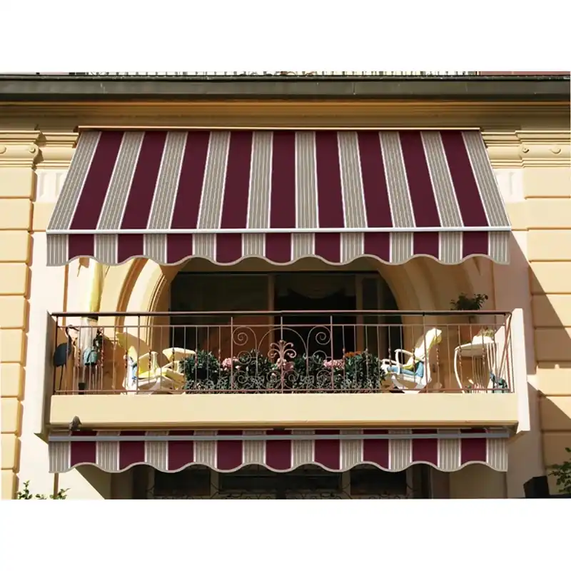 Lage Kosten Tenda da sole fissa Itaca 400x250 cm beige-bordeaux
