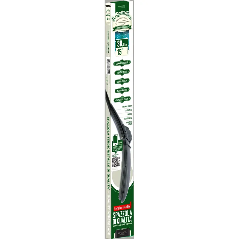 Tergicristallo flat lunga durata 38 cm Beperkte Voorraad