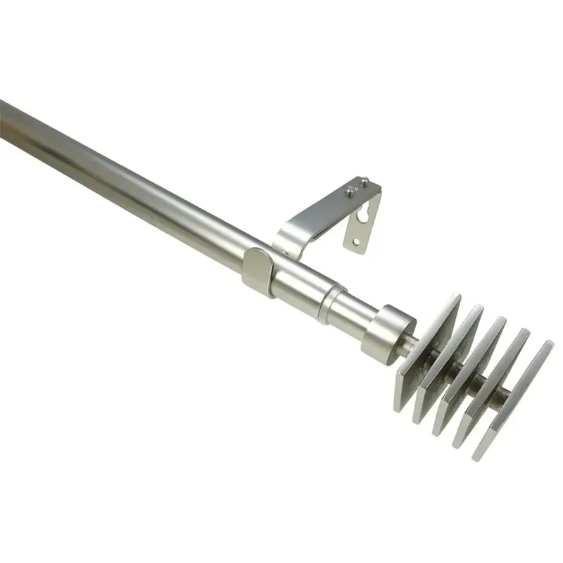 Korting Kit per tendaggi in acciaio Ø 16/19 mm estensibile 160-300 cm satinato