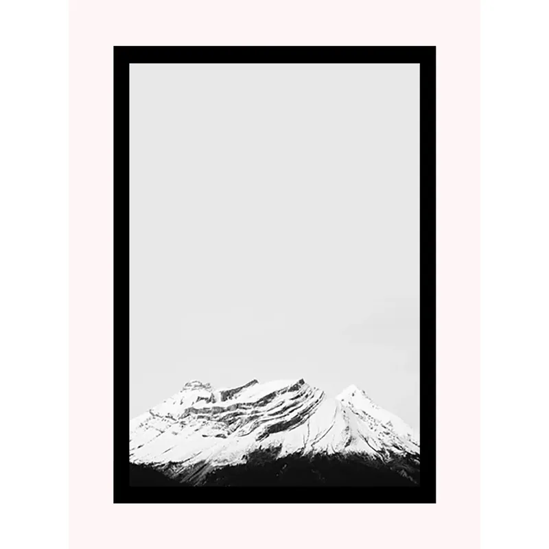 Stampa con cornice verticale 30x40 montagna bianco e nero Direct Beschikbaar
