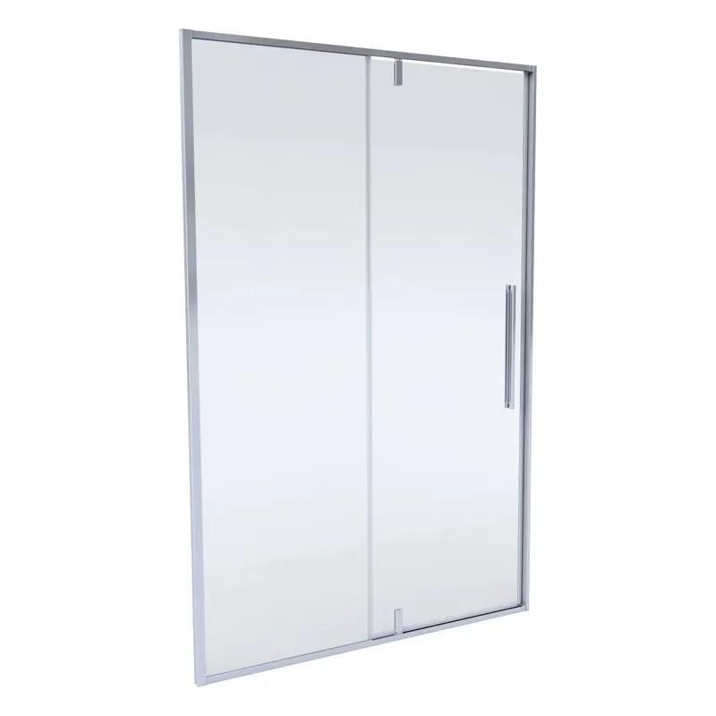 Box doccia con porta battente Slim 108-110x200 cm cromo Betrouwbaar