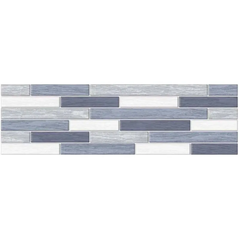Actieprijs Listello Legni di rivestimento per bagno blu 6 cm x 20 cm