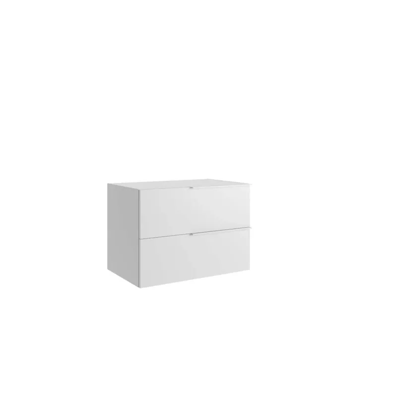 Mobile bagno base sospesa 2 cassetti Caren h.50 l.70 p.46 cm acero Lage Kosten