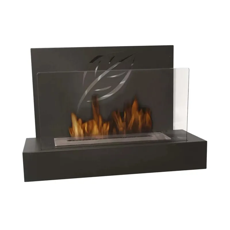 Bestseller Camino bioetanolo da parete e da appoggio Maya 1,3 l - 2,5 kw/h nero