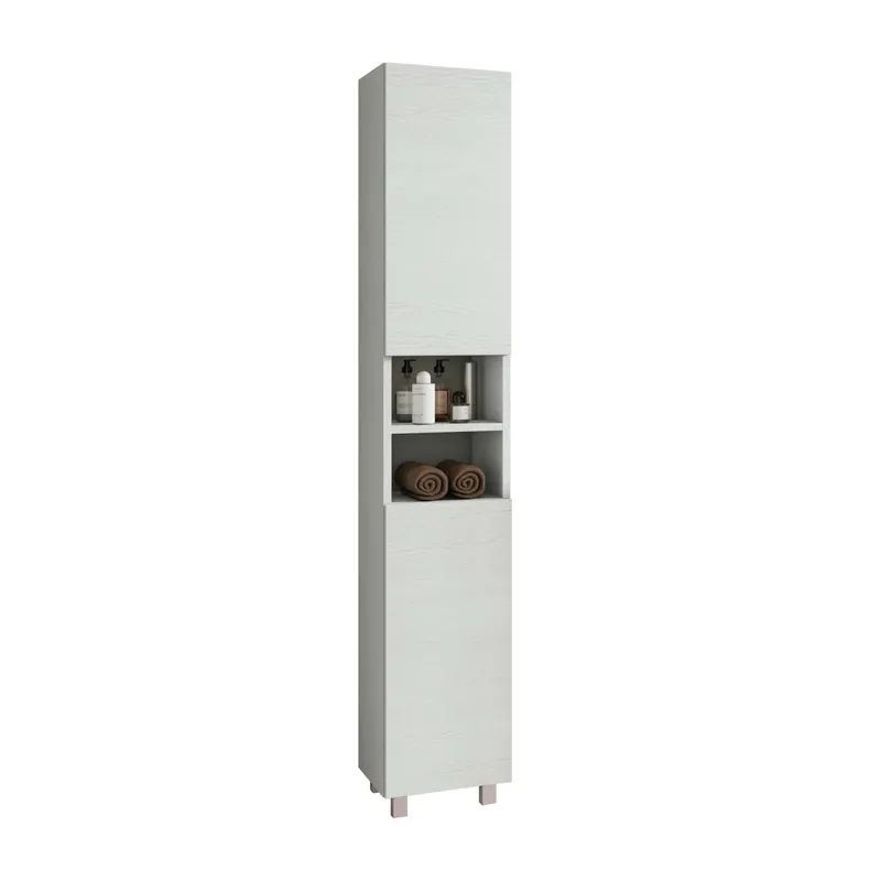 Mobile bagno colonna a terra Chloe 30x181x34 cm bianco frassino Laatste Kans